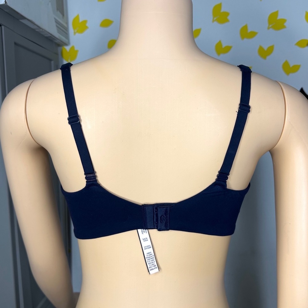 Victoria's Secret Body By Victoria Lined Demi Double Bra Size 34DD Blue - Picture 4 of 10